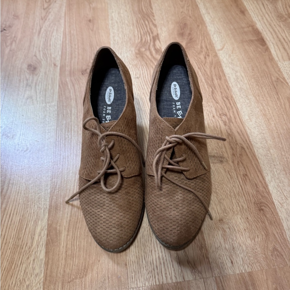Brown heeled boots